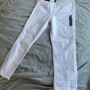 Gap Factory Coupe Girlfriend White Denim Jeans - Size 10
